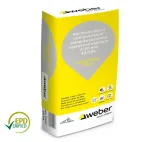 nivelační  hmota WEBER. floor FIBER- samonivelační hmota s vlíknem 2-50mm, 40MPa, 25kg